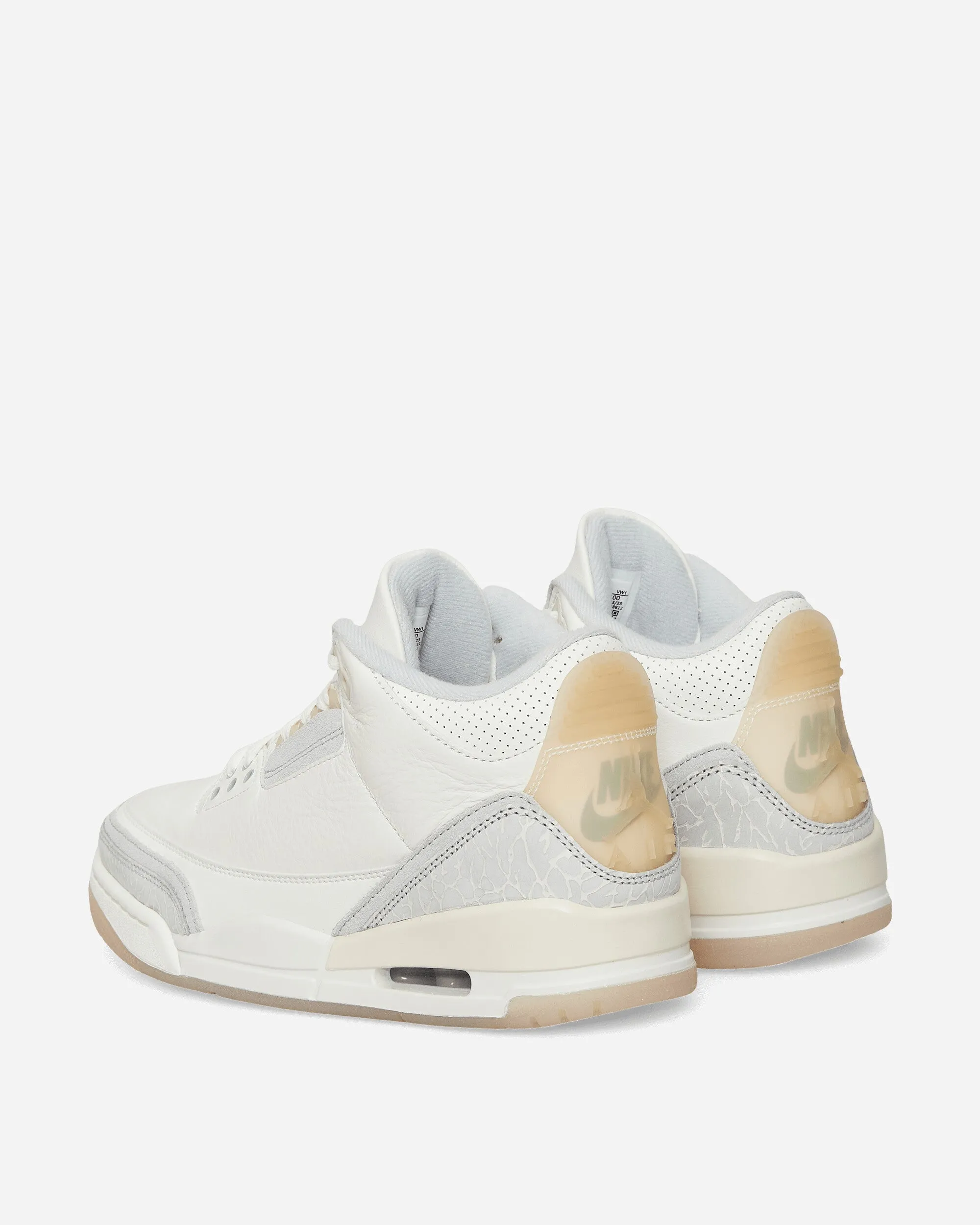 Air Jordan 3 Retro Craft Sneakers Ivory / Grey Mist