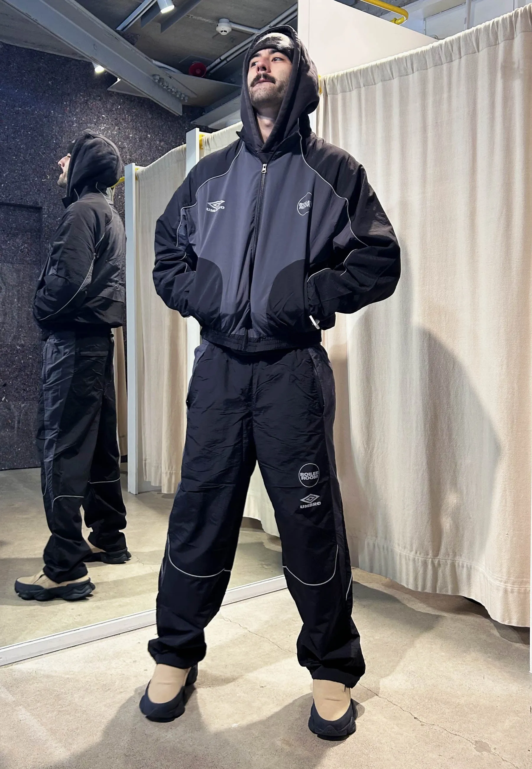 Boiler Room x Umbro Shell Track Pant - Black