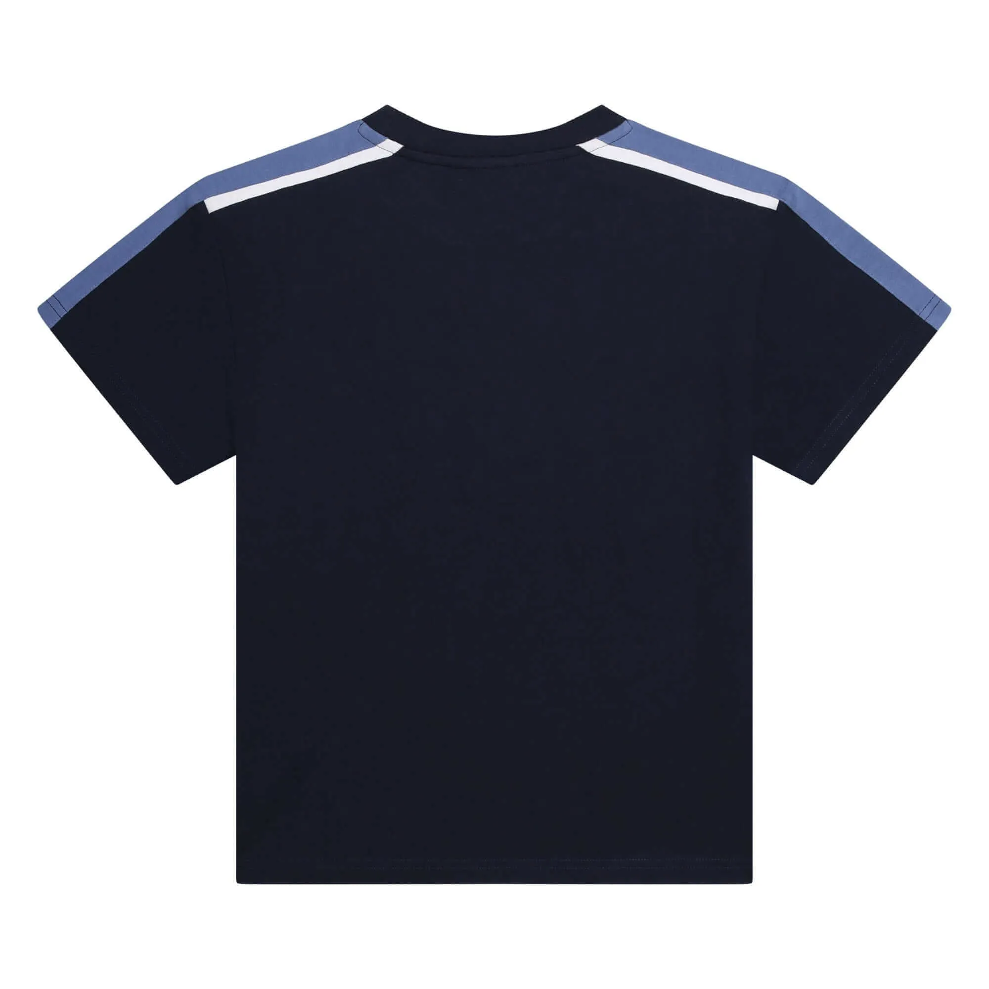 Boys Navy Side Logo Short Sleeve T-Shirt