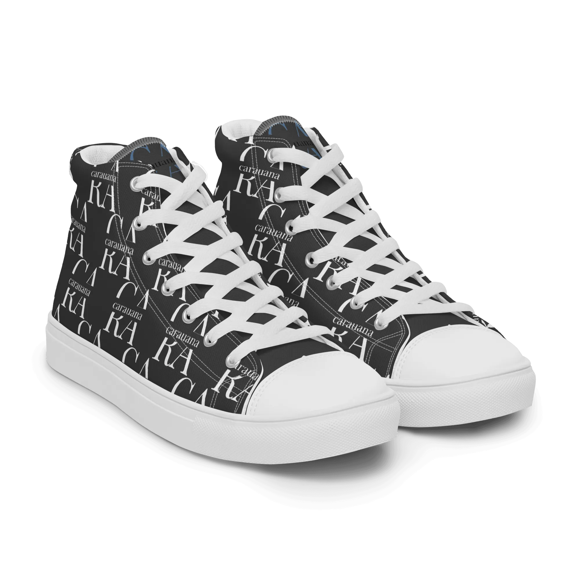 CARAUANA Hip Hop canvas shoes black Branded