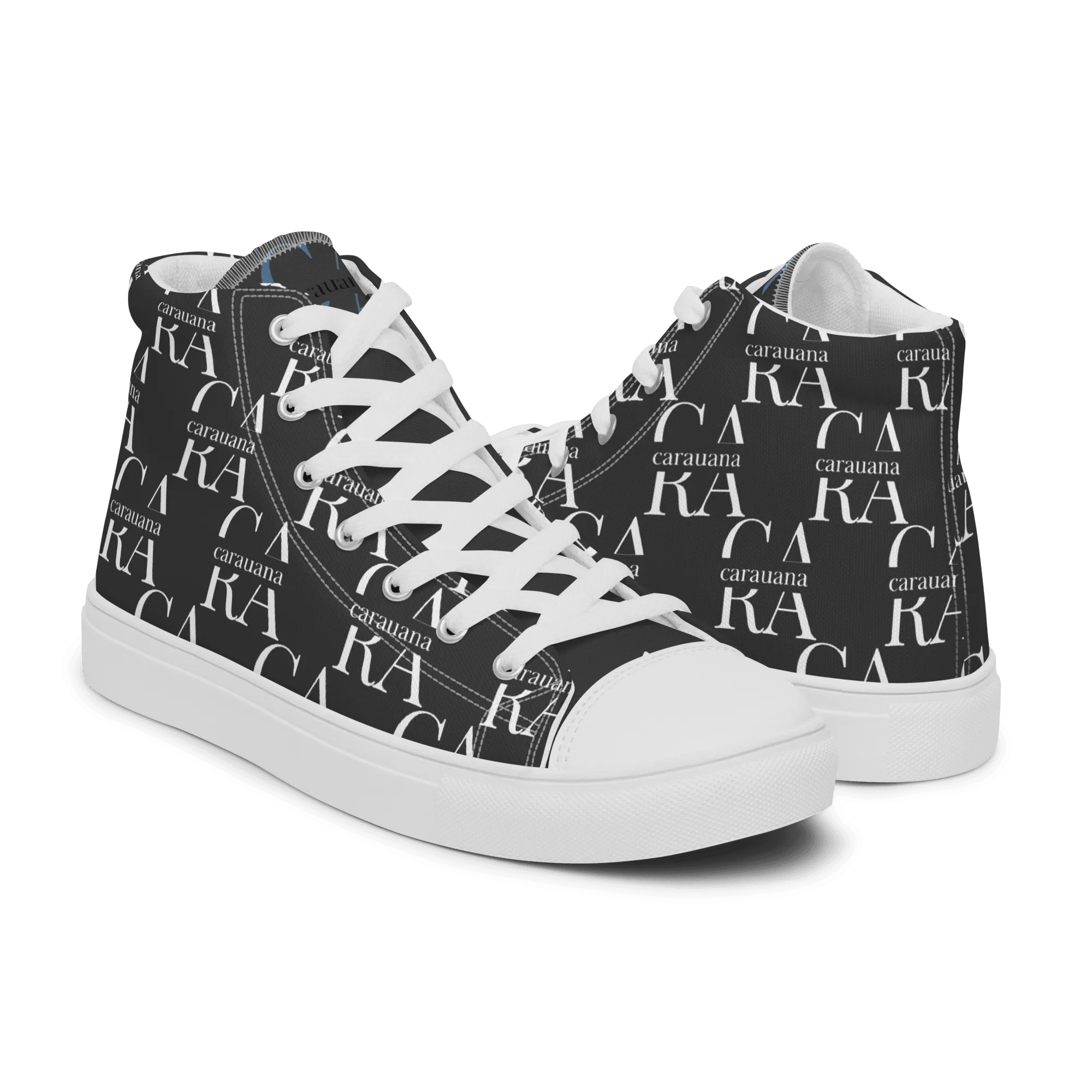 CARAUANA Hip Hop canvas shoes black Branded