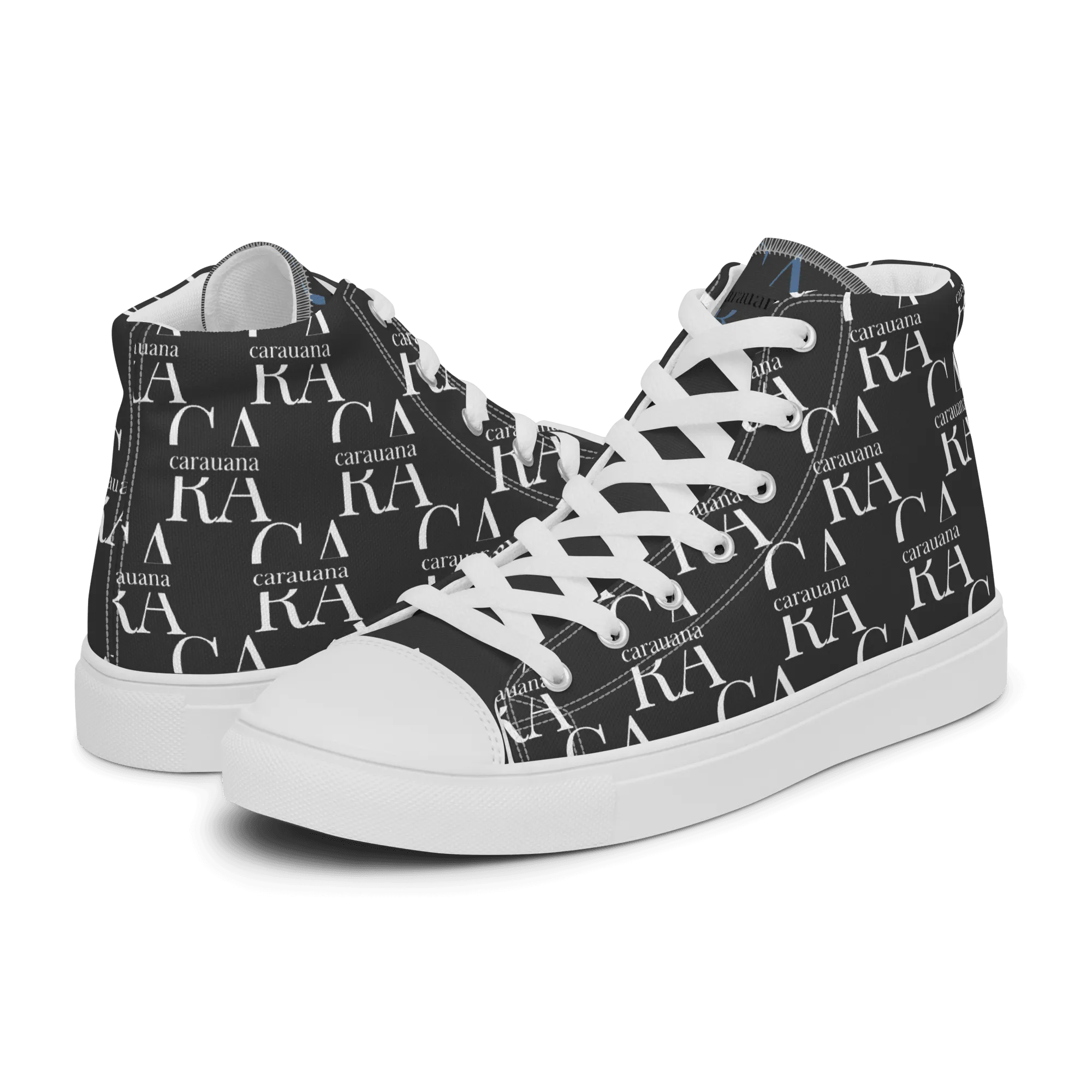 CARAUANA Hip Hop canvas shoes black Branded