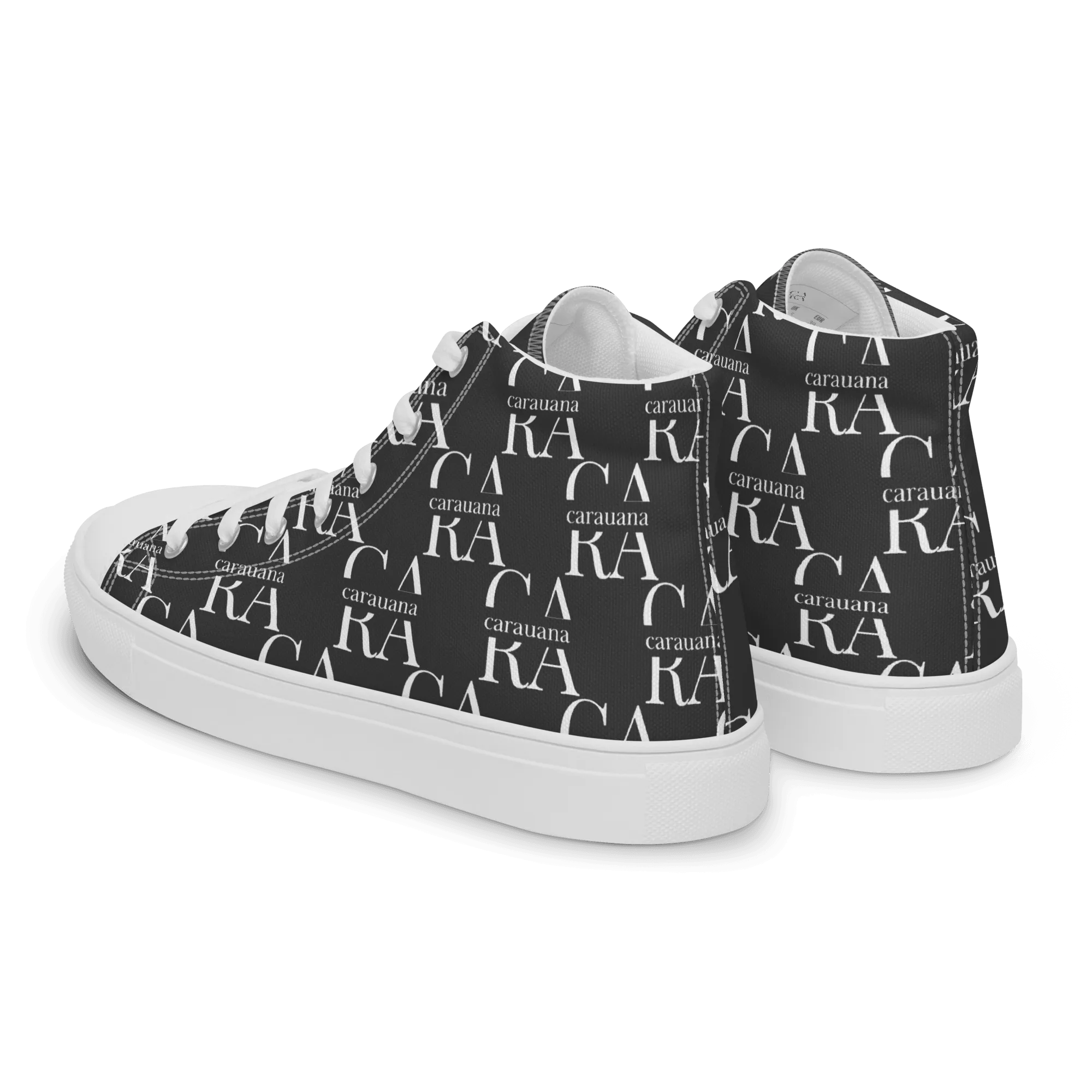 CARAUANA Hip Hop canvas shoes black Branded