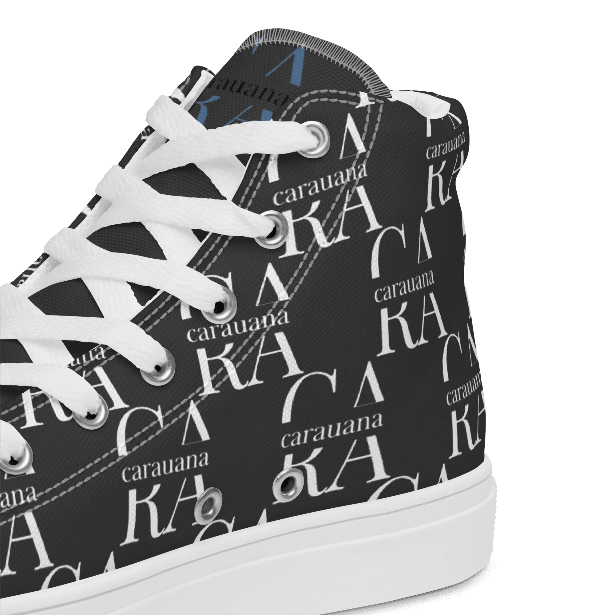 CARAUANA Hip Hop canvas shoes black Branded