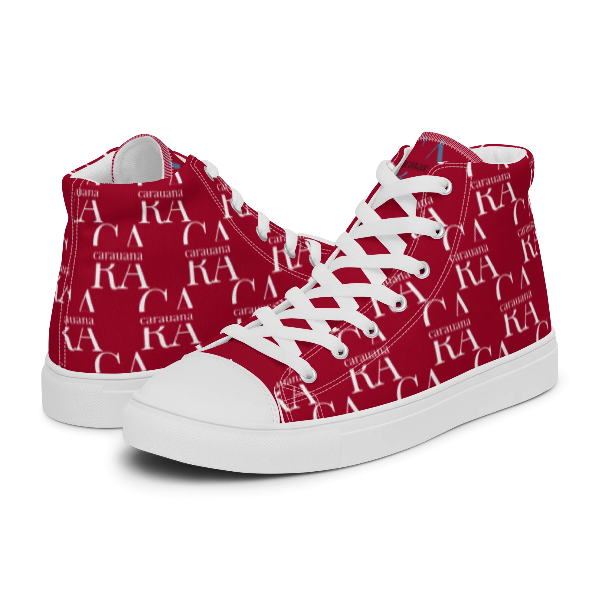 CARAUANA Hip Hop canvas shoes hot Red Branded