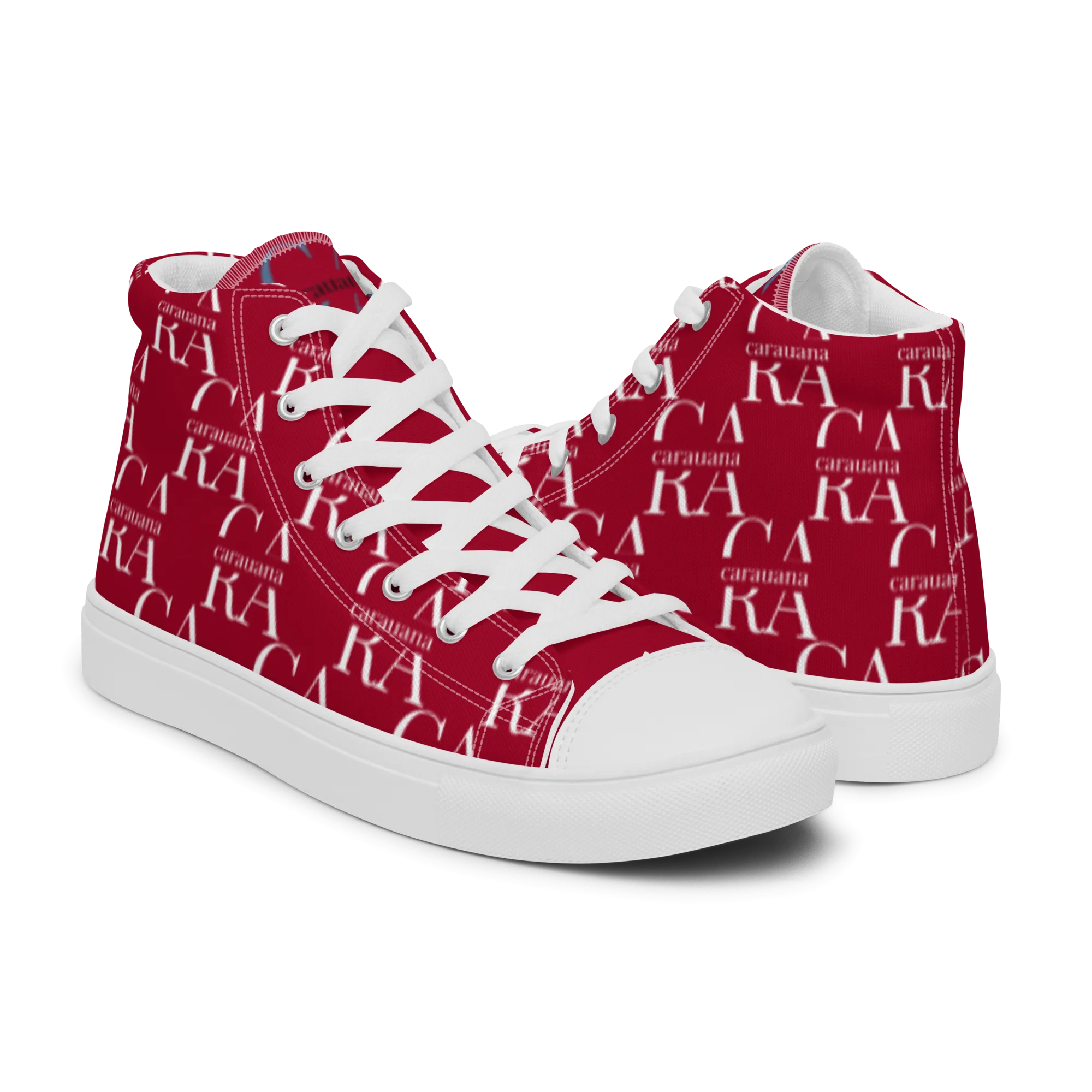 CARAUANA Hip Hop canvas shoes hot Red Branded