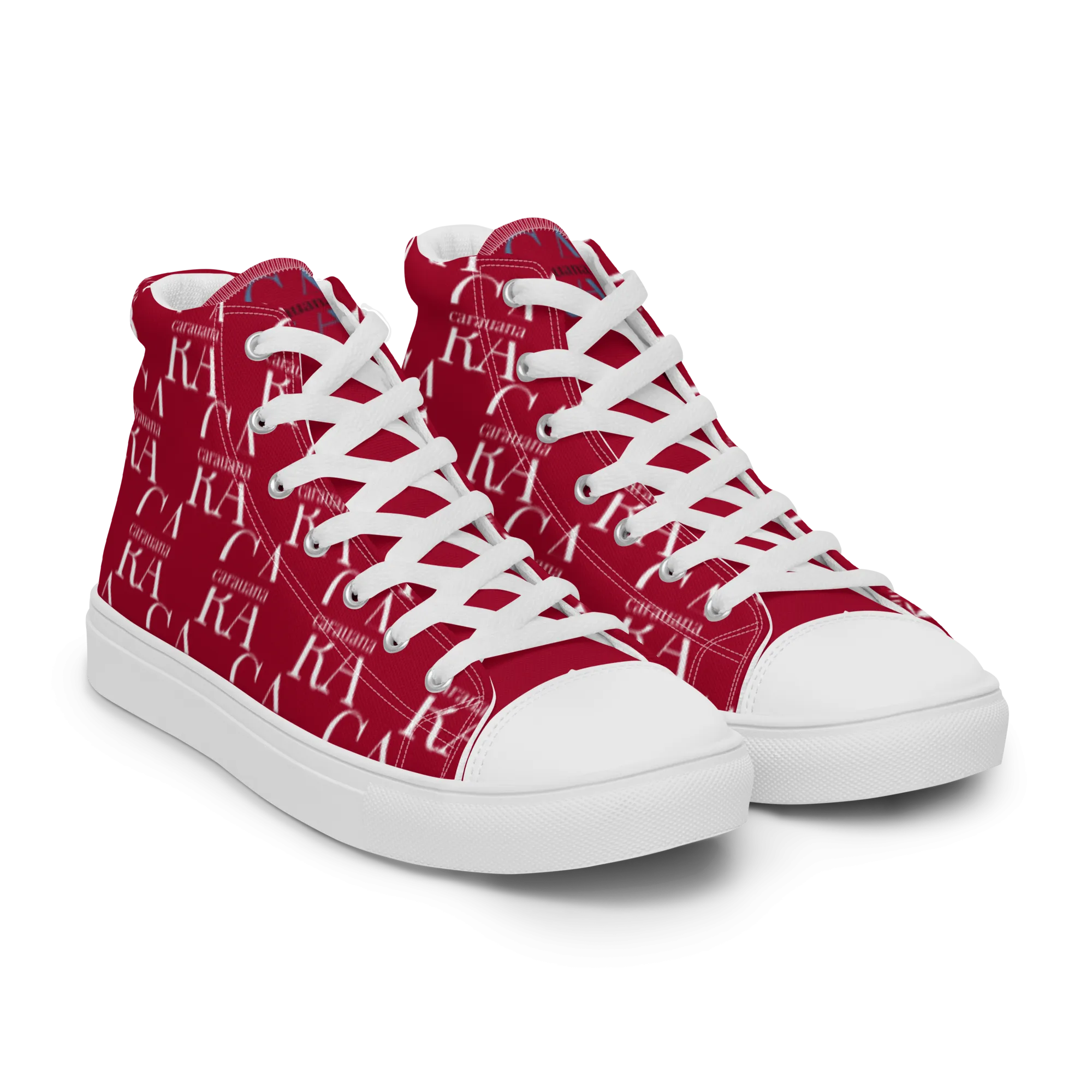 CARAUANA Hip Hop canvas shoes hot Red Branded