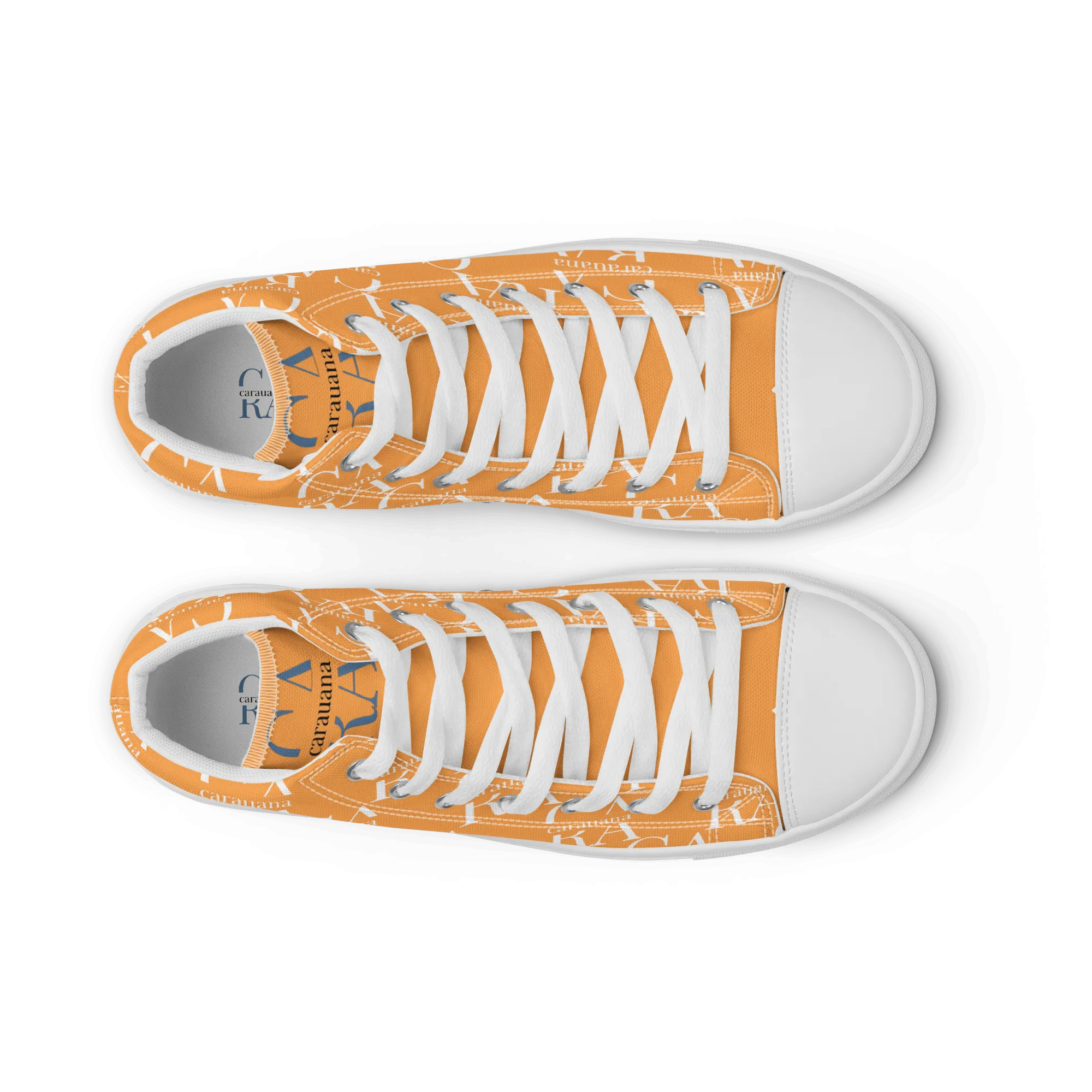 CARAUANA Hip Hop canvas shoes Orange Branded