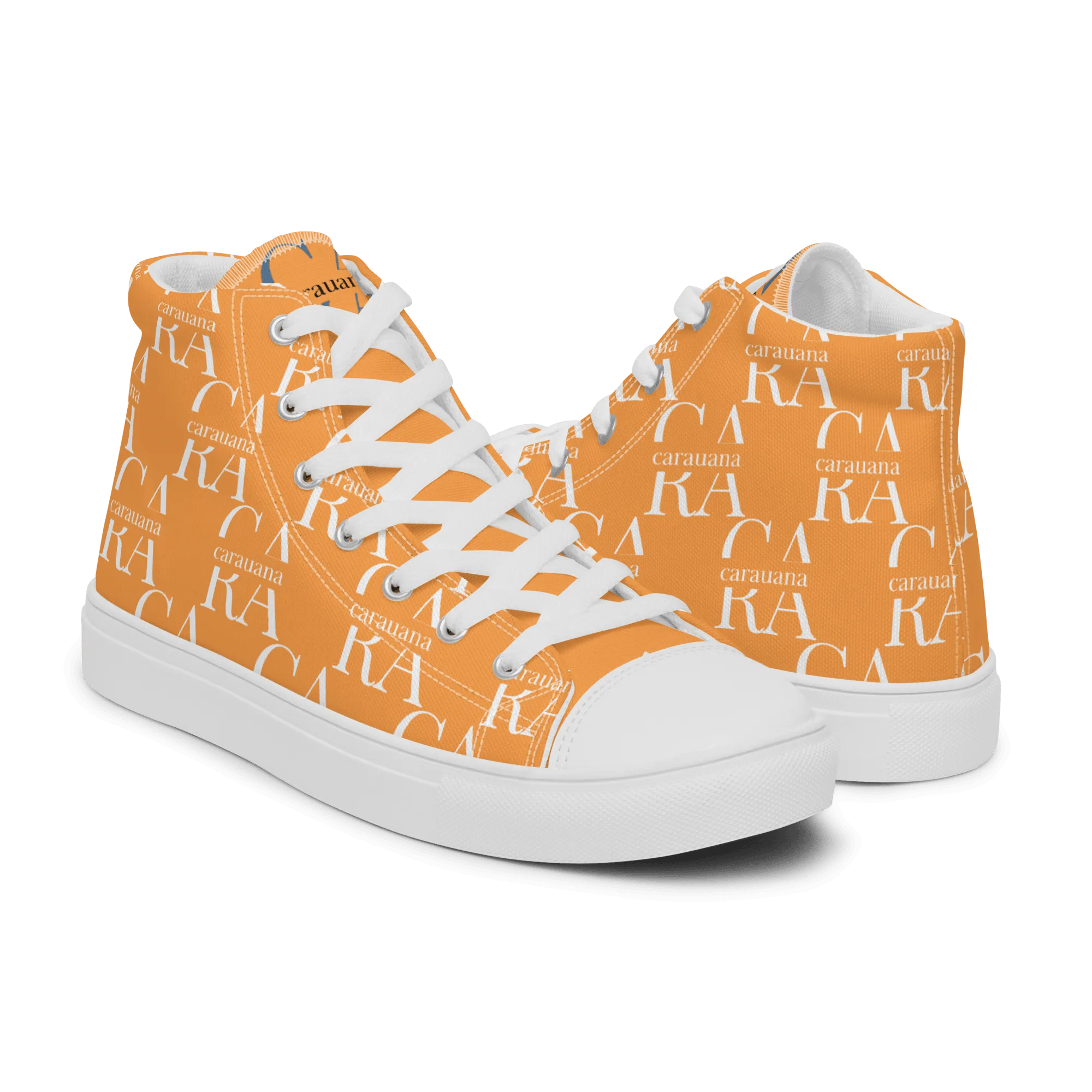 CARAUANA Hip Hop canvas shoes Orange Branded