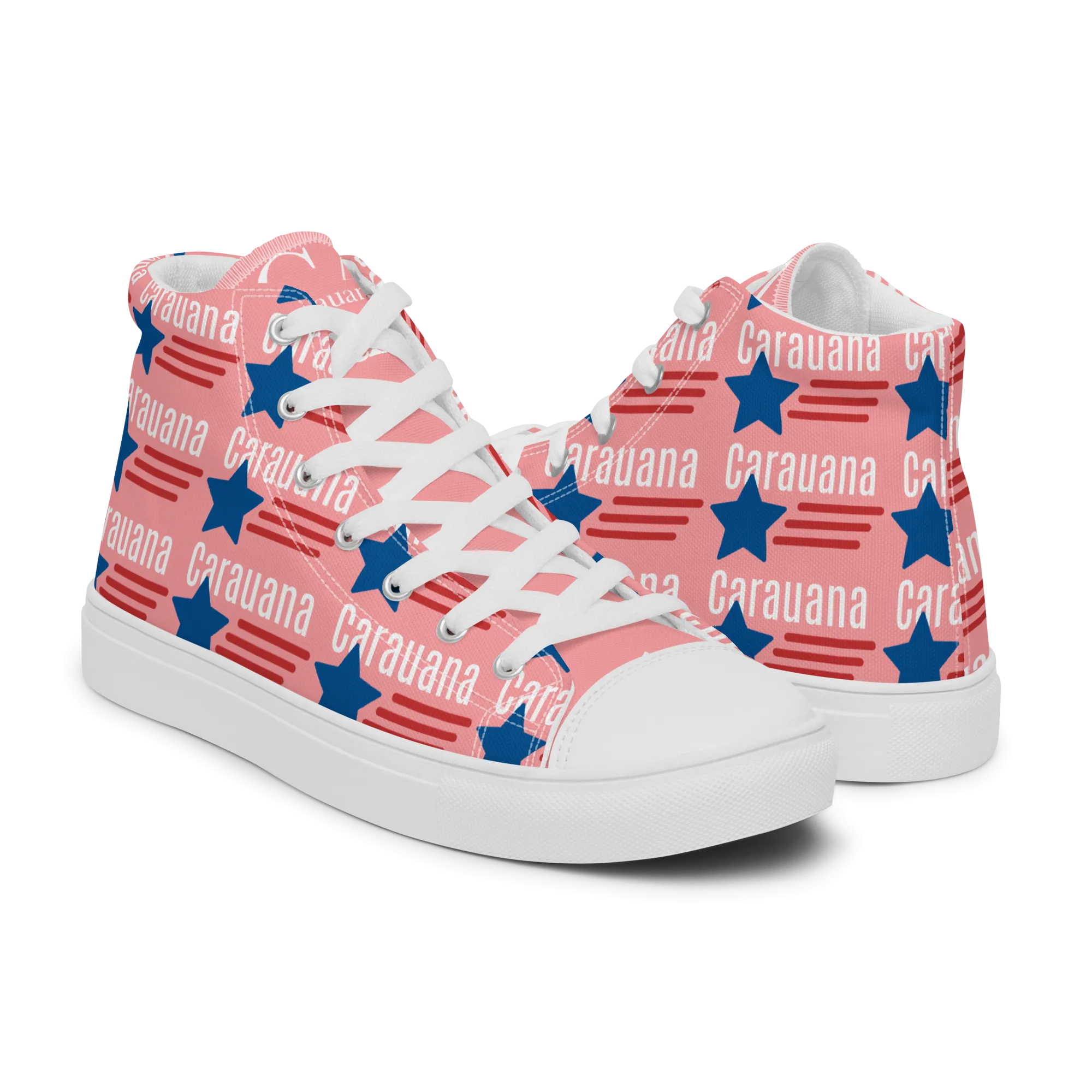 CARAUANA Hip Hop canvas shoes pink USA