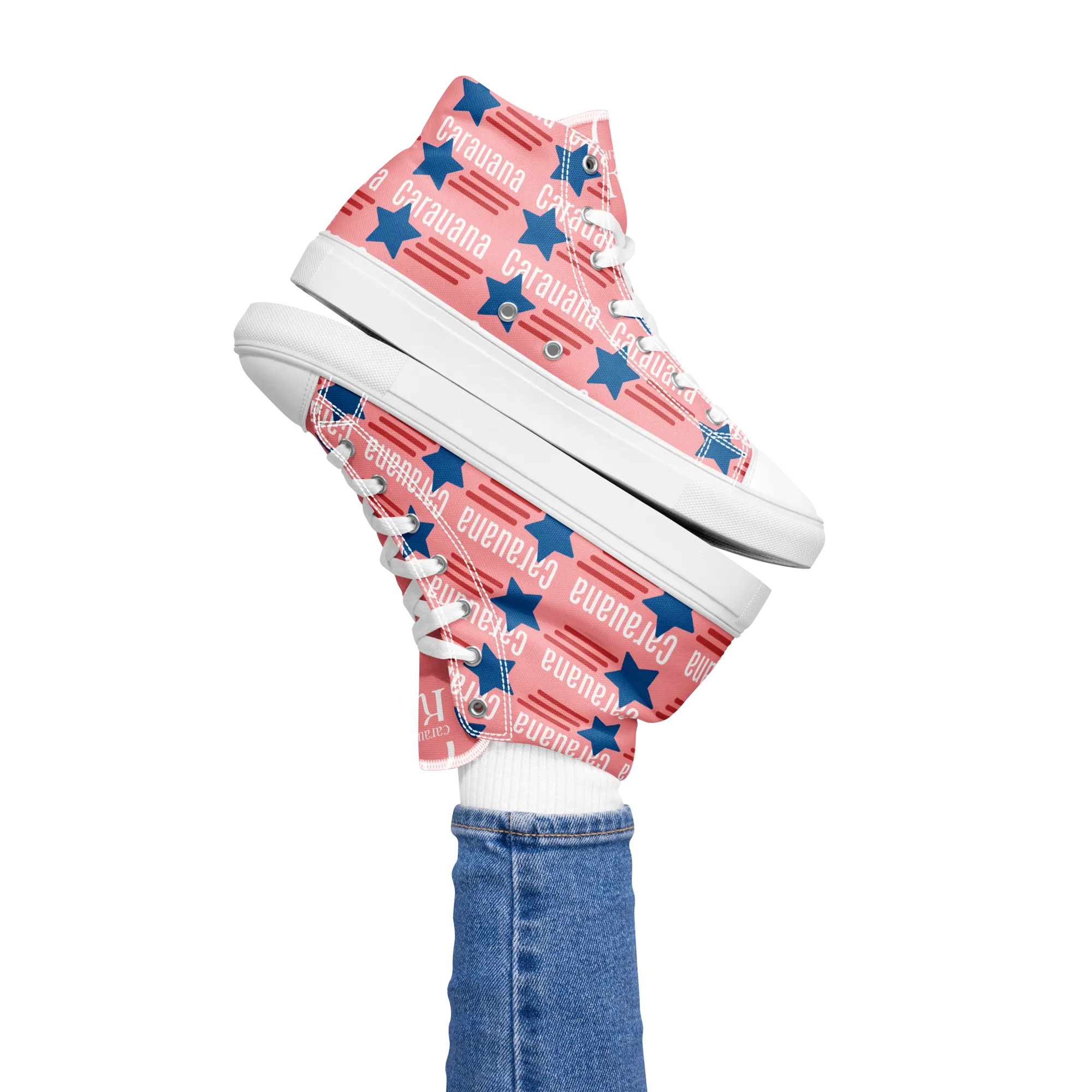 CARAUANA Hip Hop canvas shoes pink USA