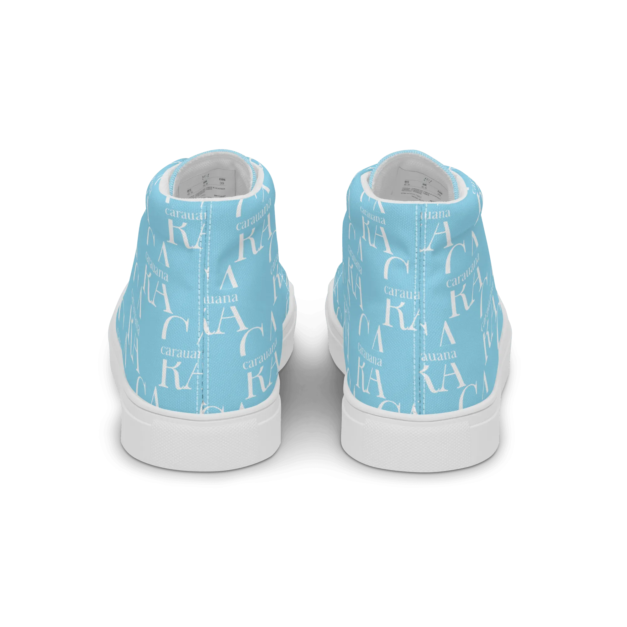 CARAUANA Hip Hop canvas shoes sky blue Branded