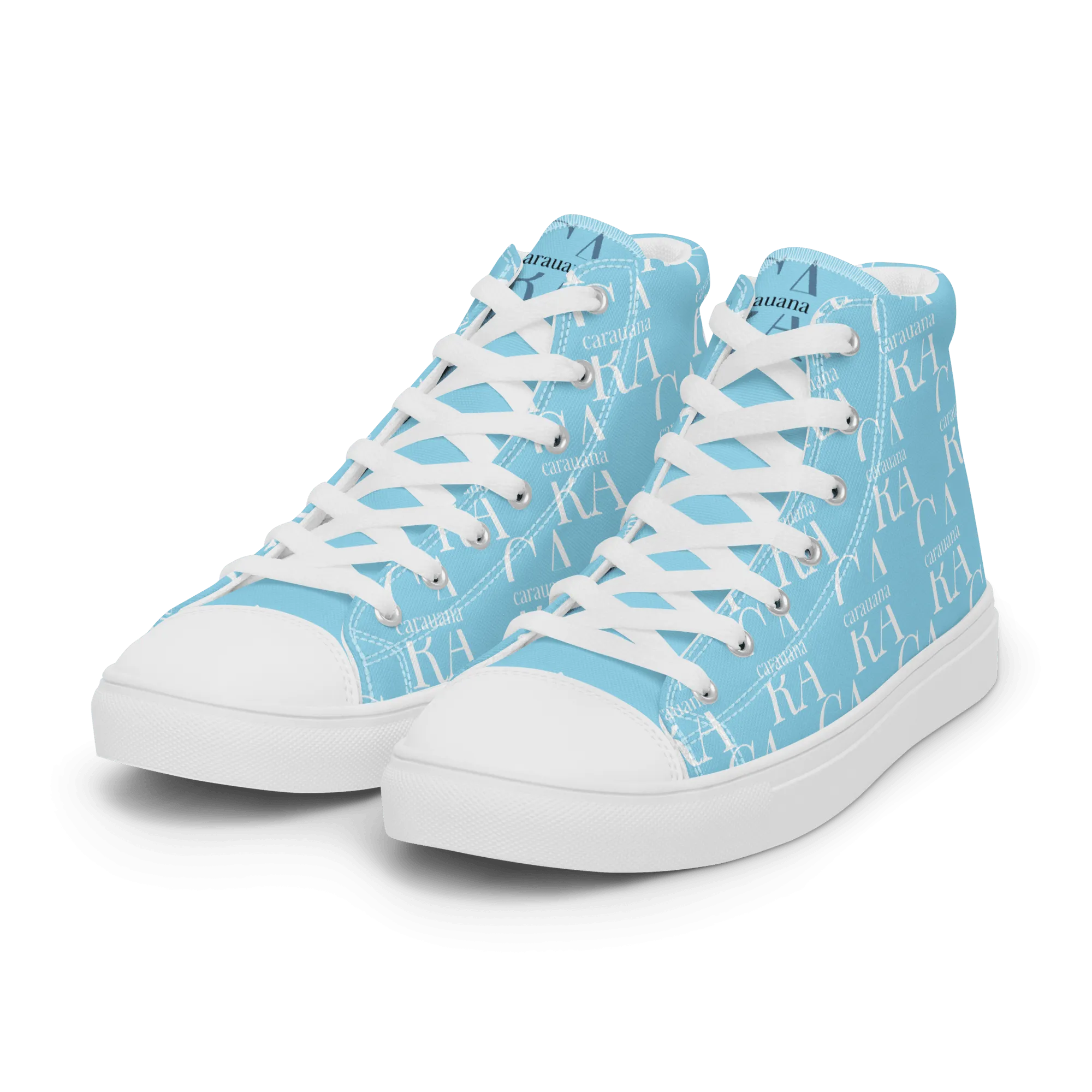 CARAUANA Hip Hop canvas shoes sky blue Branded