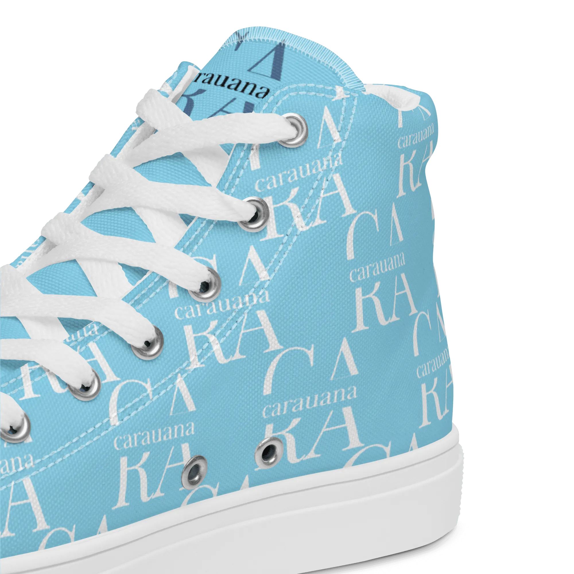 CARAUANA Hip Hop canvas shoes sky blue Branded