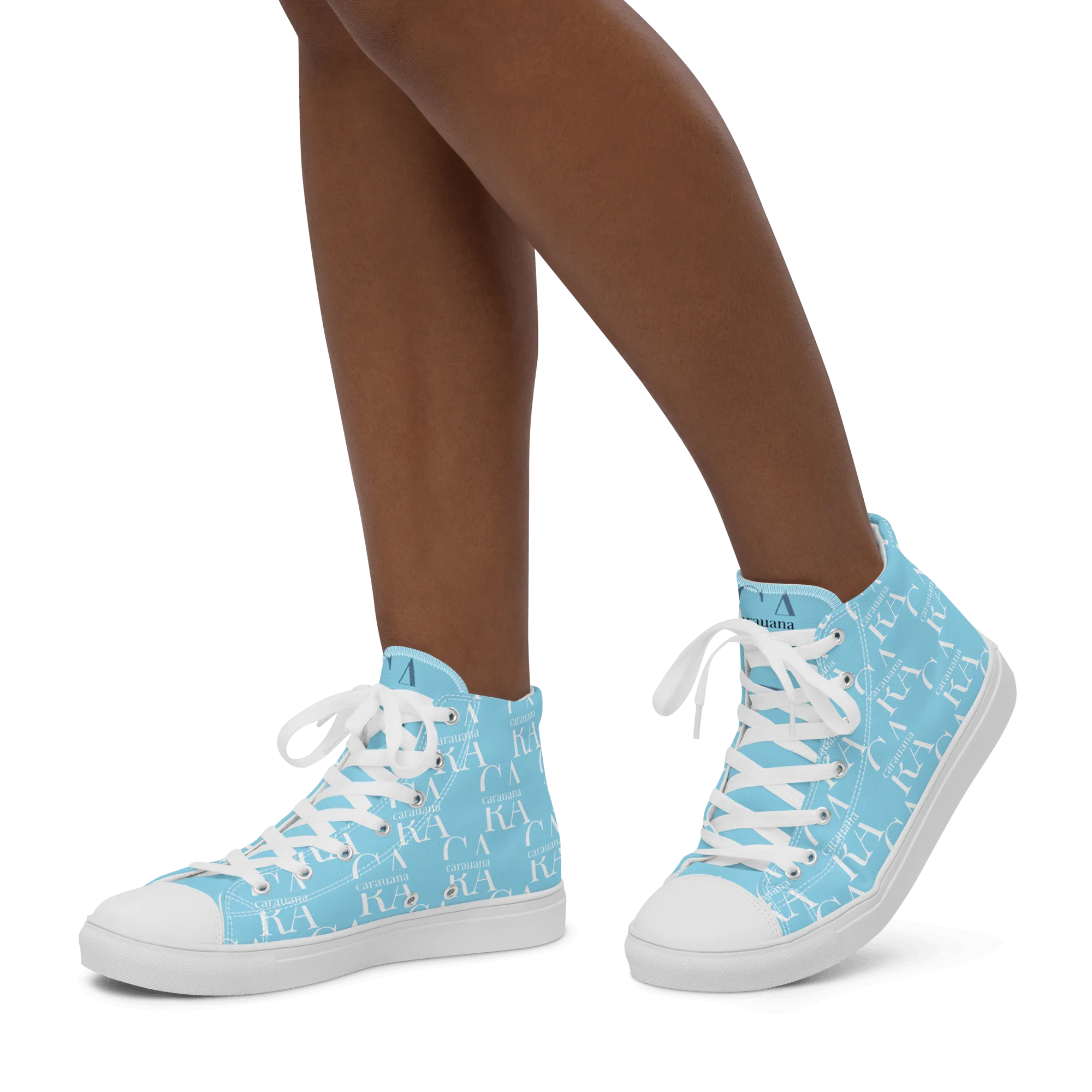 CARAUANA Hip Hop canvas shoes sky blue Branded