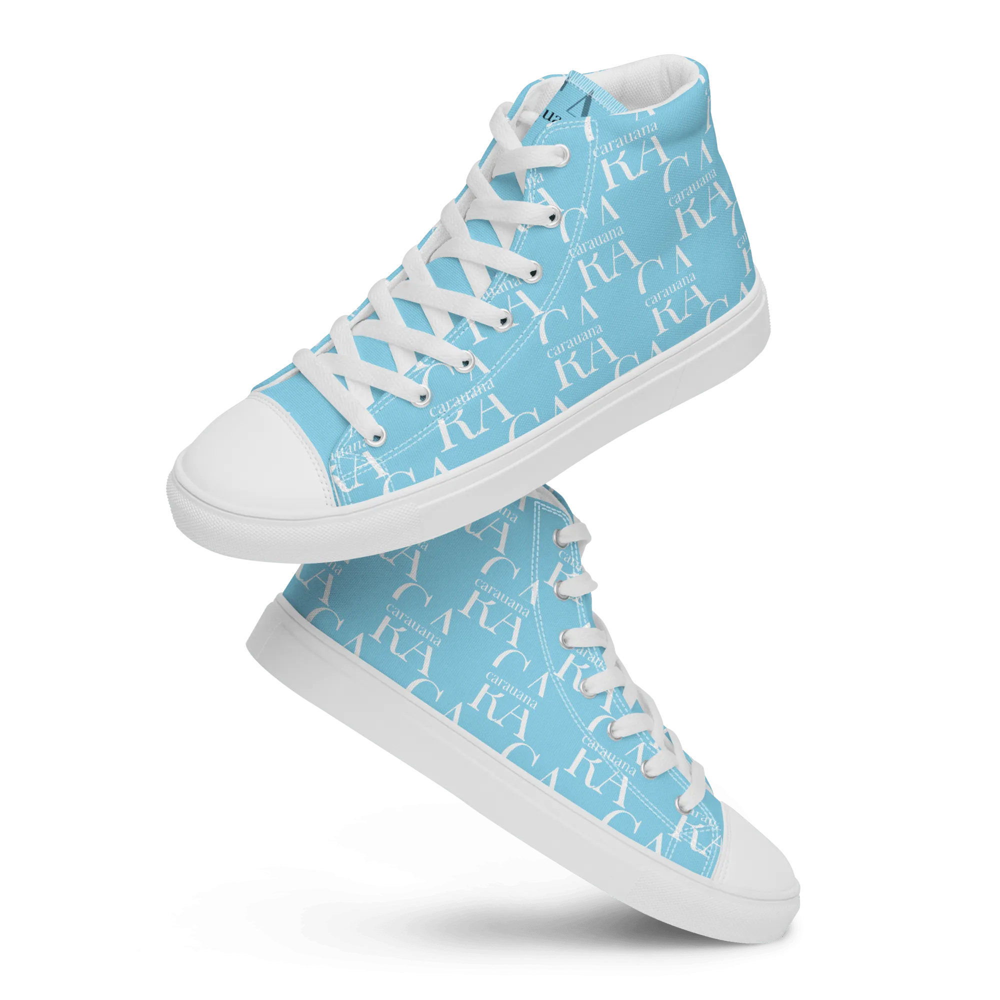 CARAUANA Hip Hop canvas shoes sky blue Branded