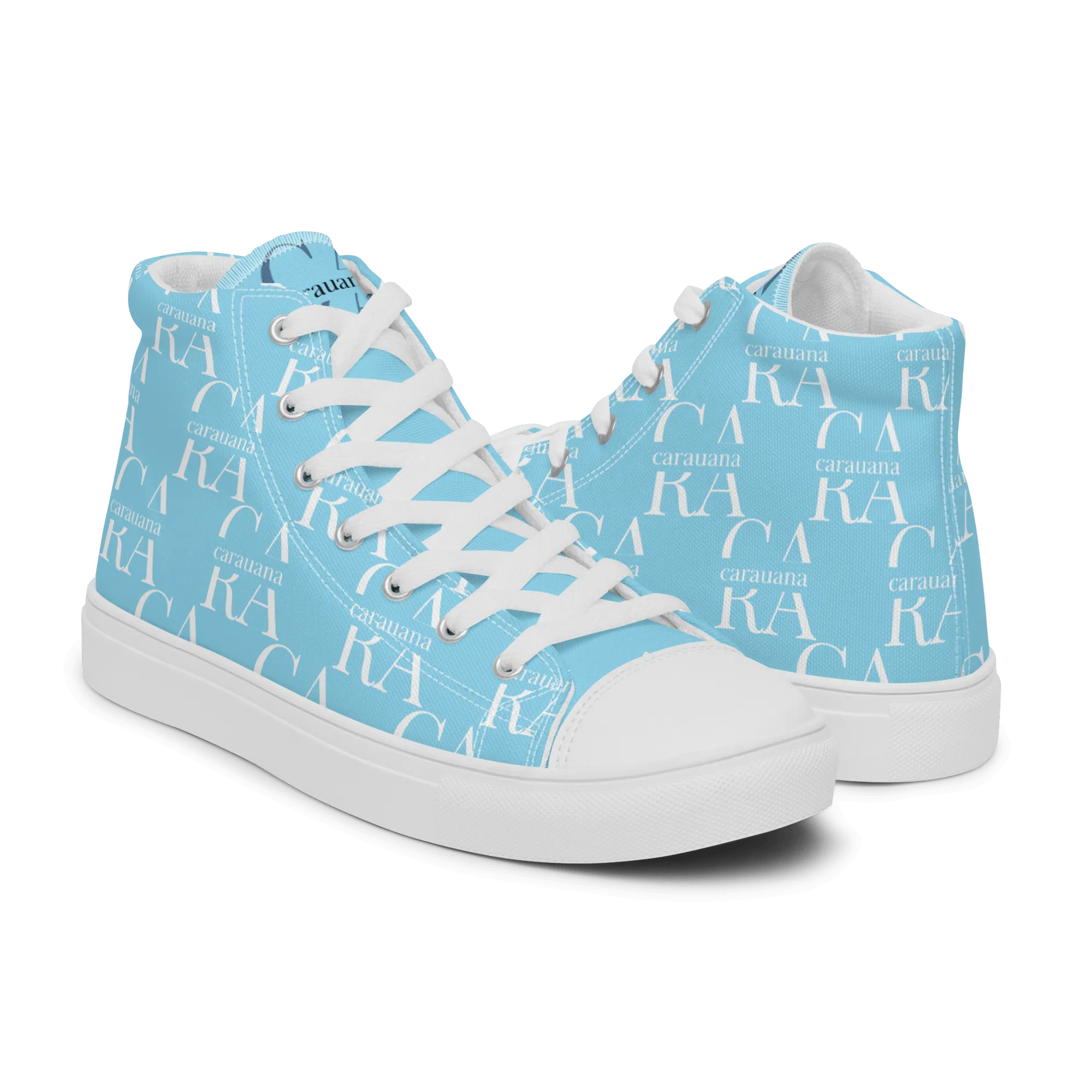 CARAUANA Hip Hop canvas shoes sky blue Branded