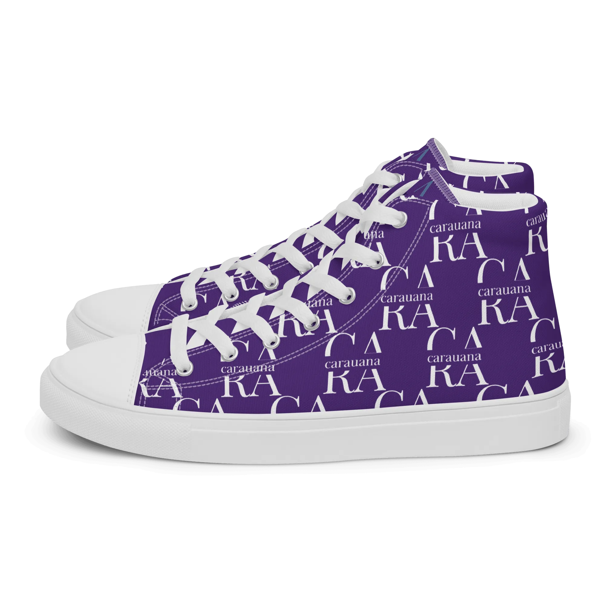 CARAUANA Hip Hop canvas shoes violet Branded