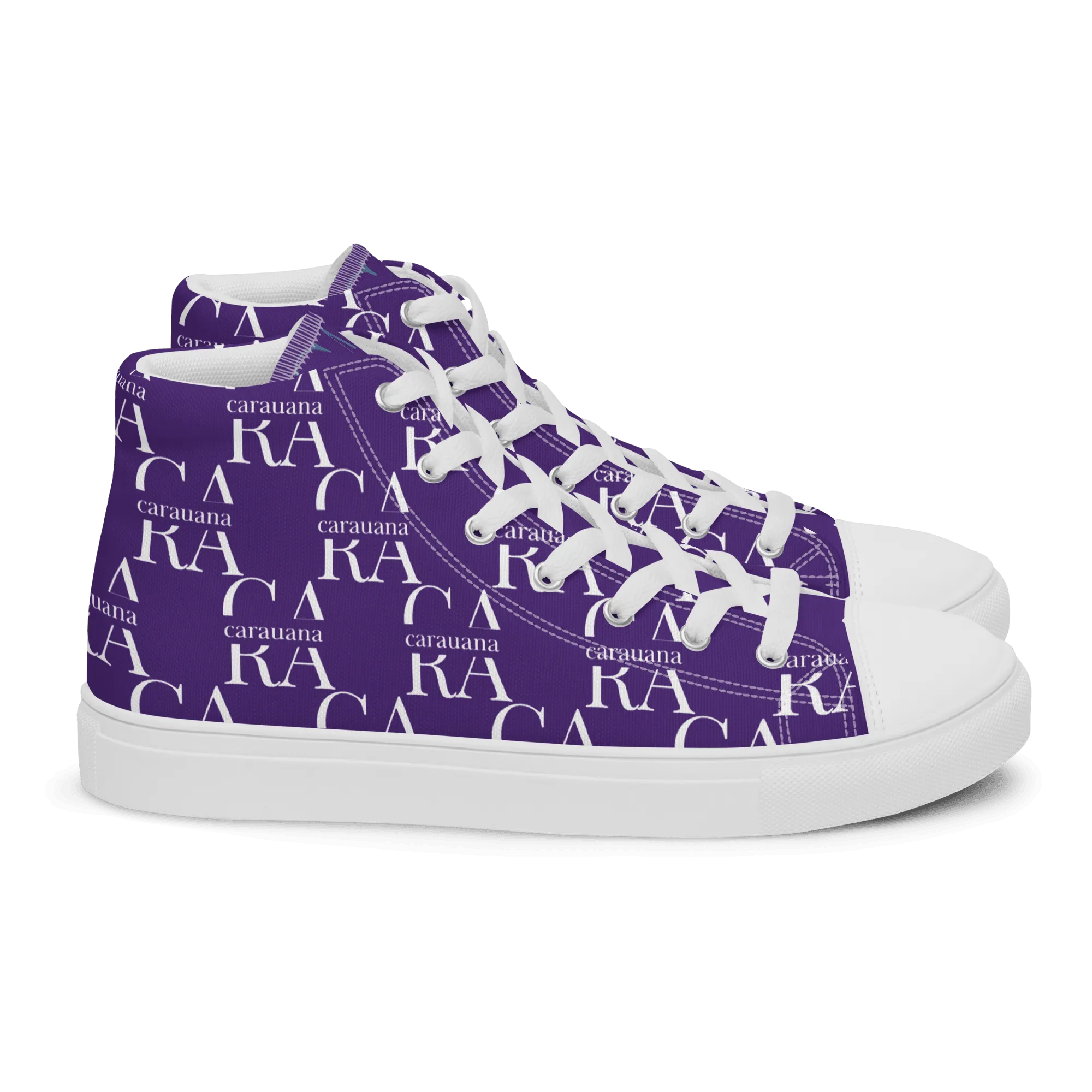 CARAUANA Hip Hop canvas shoes violet Branded