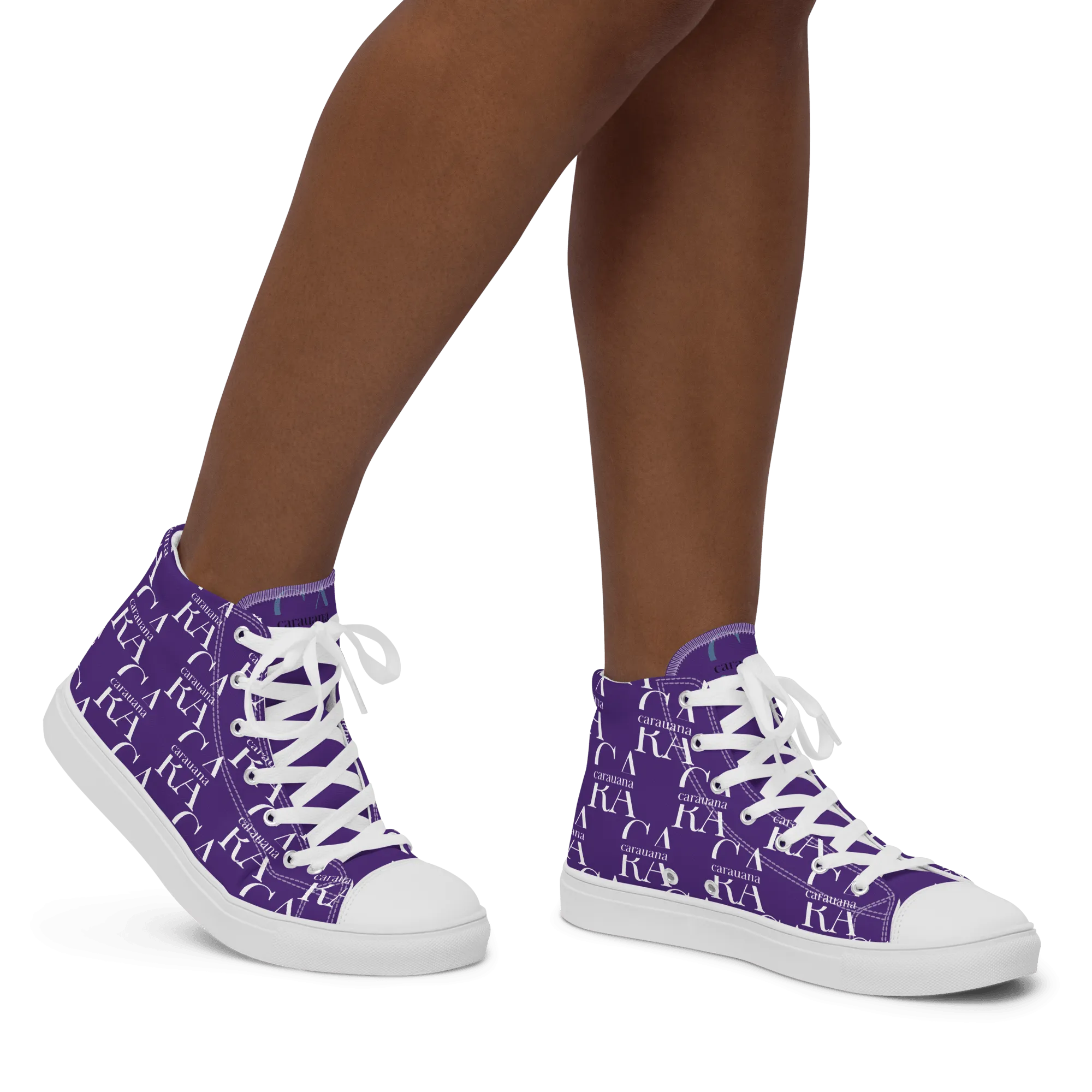 CARAUANA Hip Hop canvas shoes violet Branded