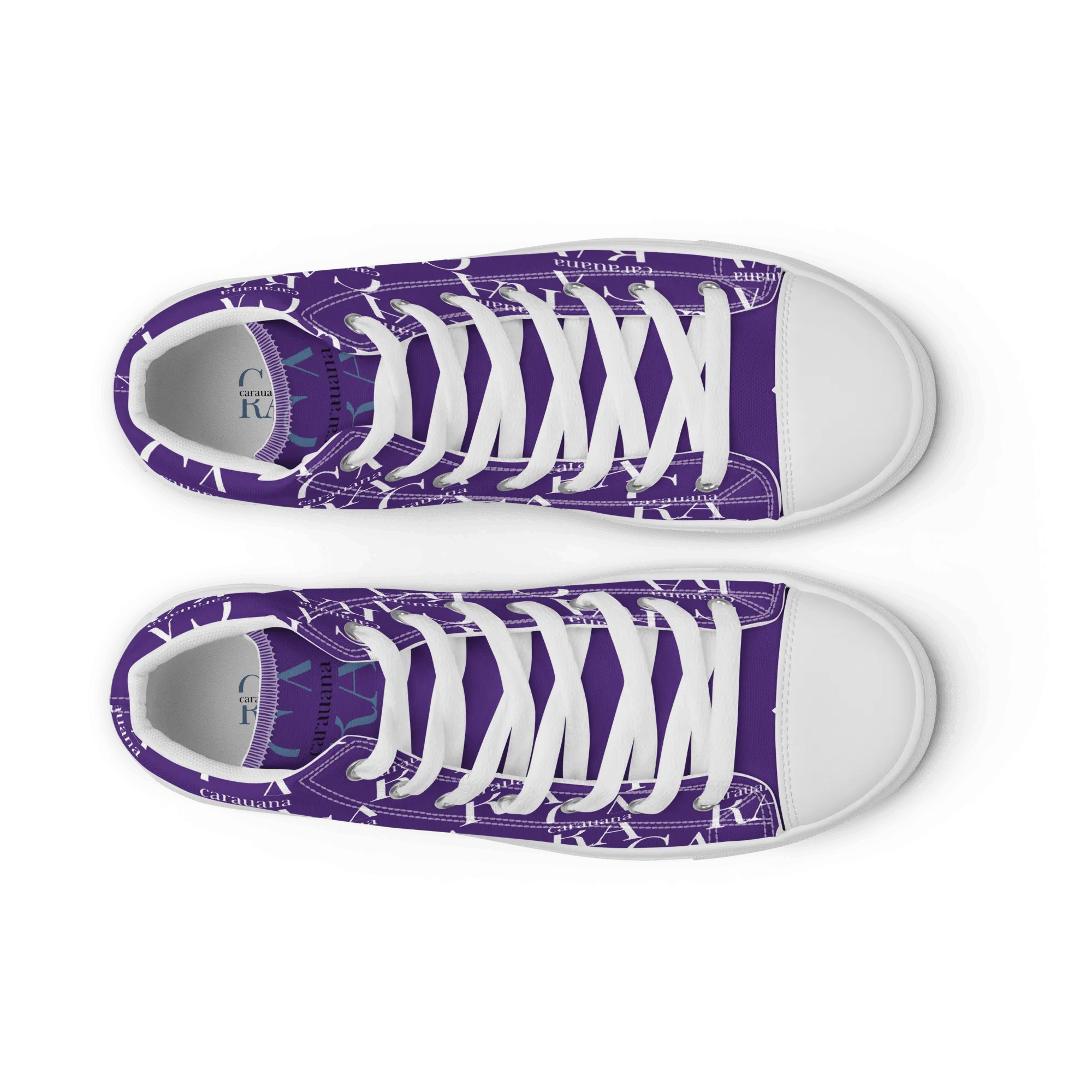 CARAUANA Hip Hop canvas shoes violet Branded