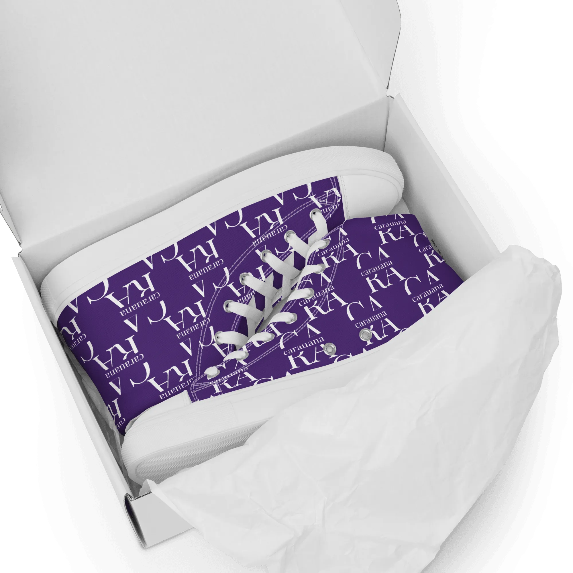 CARAUANA Hip Hop canvas shoes violet Branded