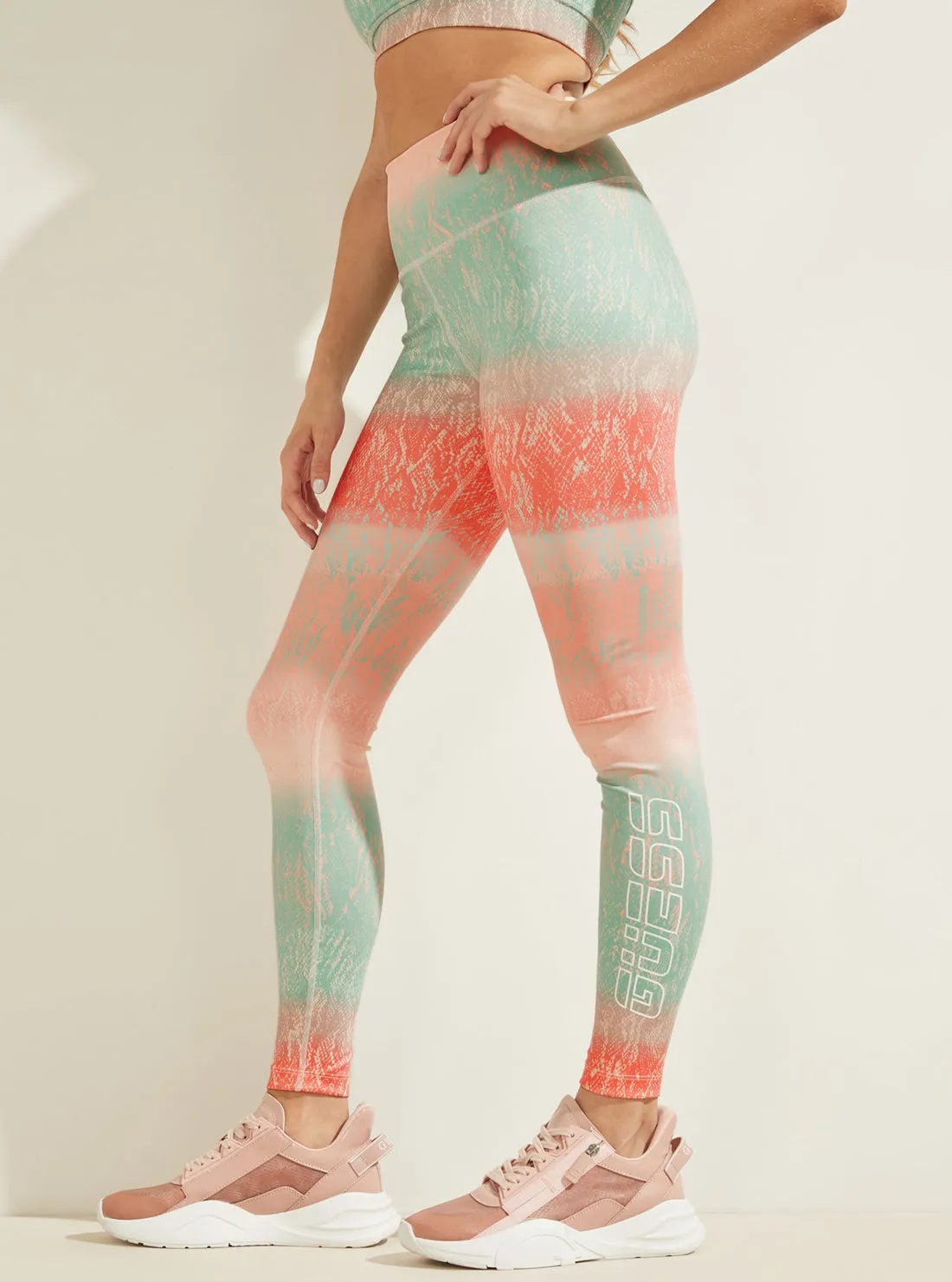 Eco Multi Python Corrine Active Leggings