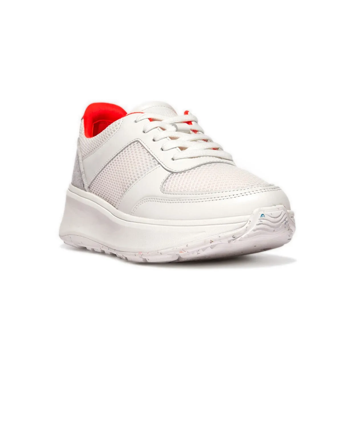 FitFlop F-mode e01 Limited Edition Urban White Flatform Sneakers