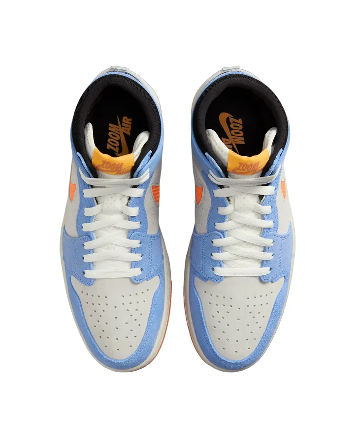 Jordan men's sneakers shoe Jordan Air 1 Zoom CMFT 2 DV1307-184 sand blue silver orange