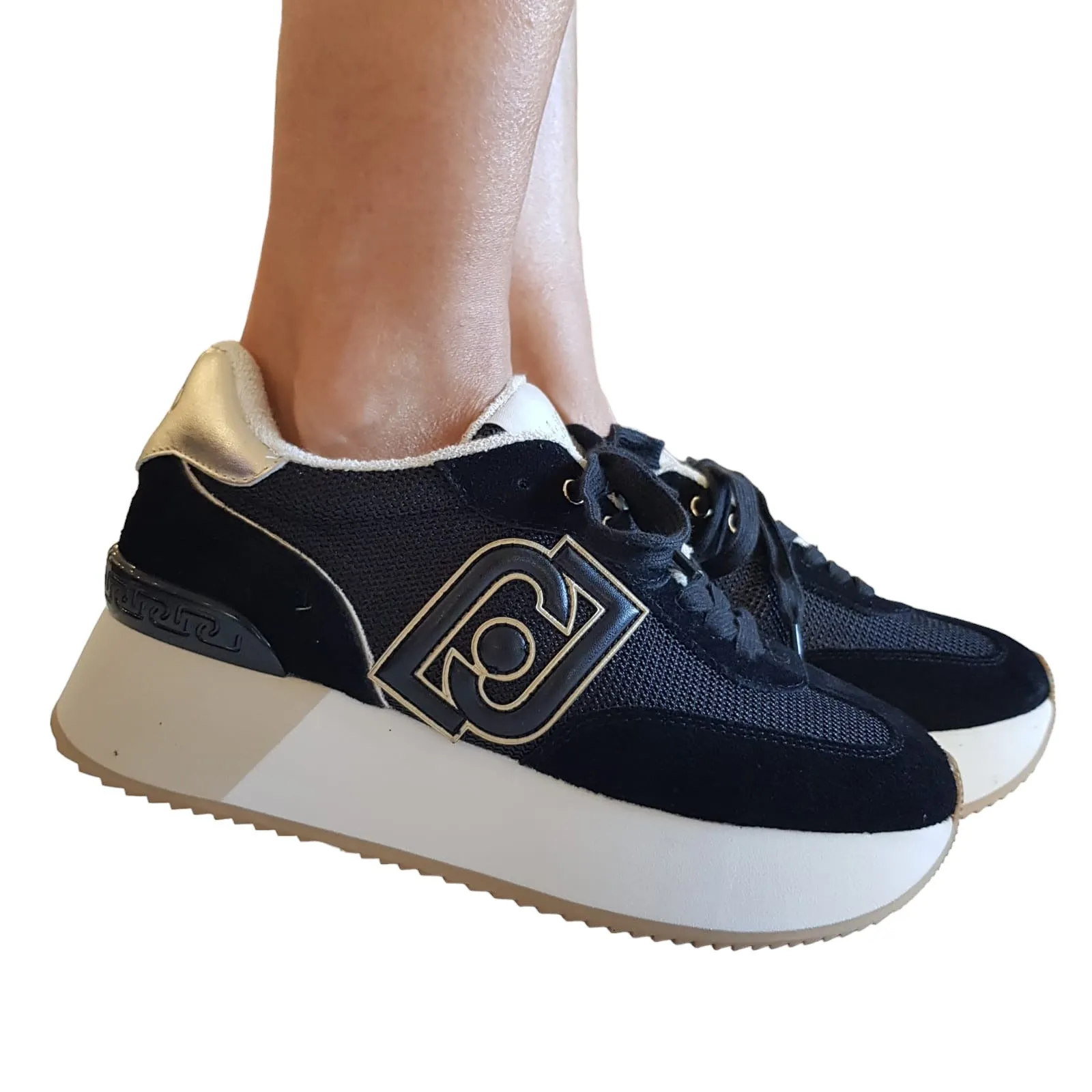 Liu-Jo Sneakers Donna Nero-Oro Rif.807