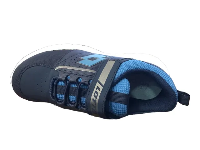 Lotto sneakers with elastic lace and strap Spacelite AMF II Jr 218207 8EW dress blue-vallarta blue