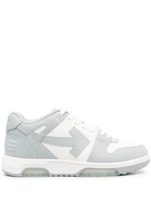 OFF-WHITE OOO Out of Office Leather Sneakers