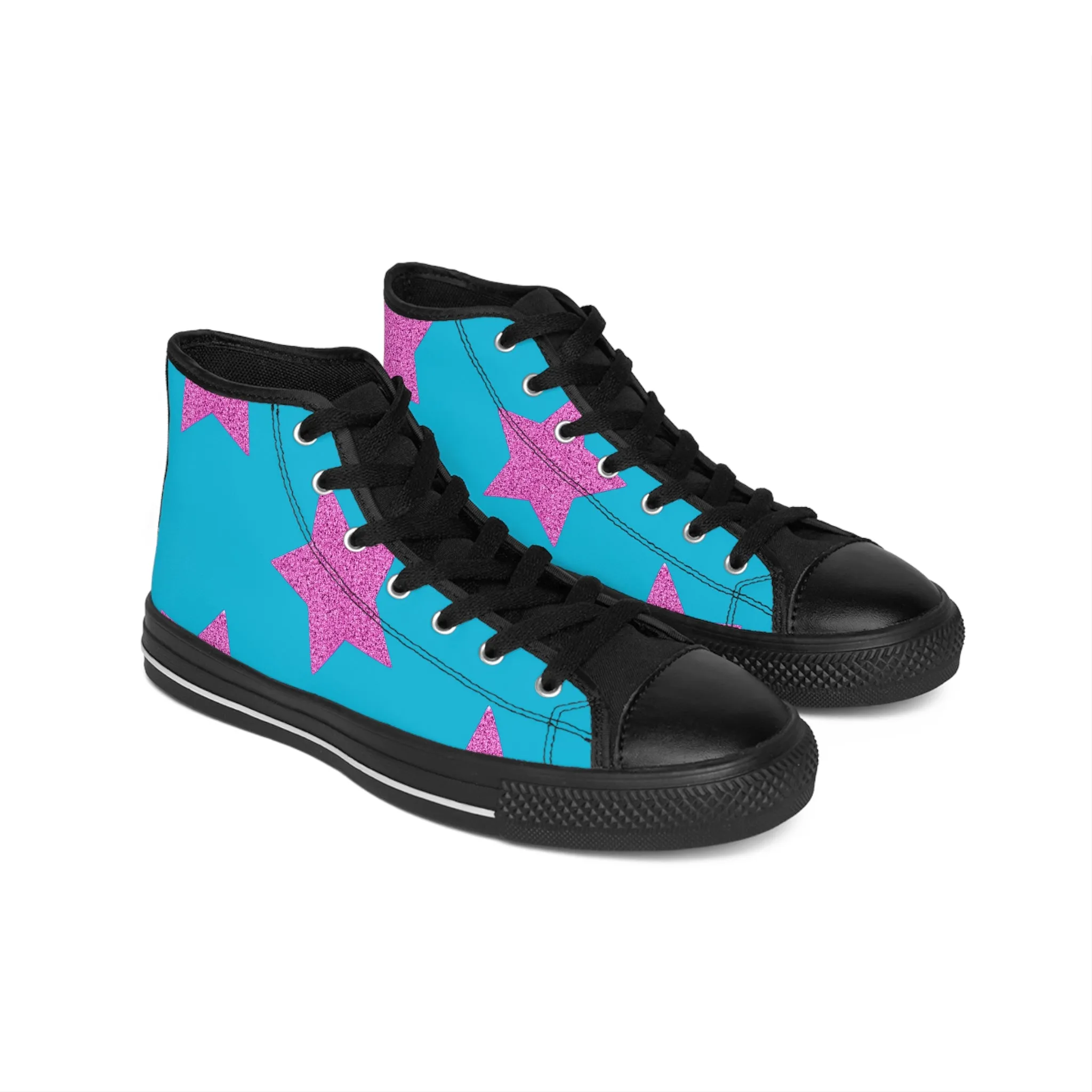 Pink Stars - Inovax Women's Classic Sneakers