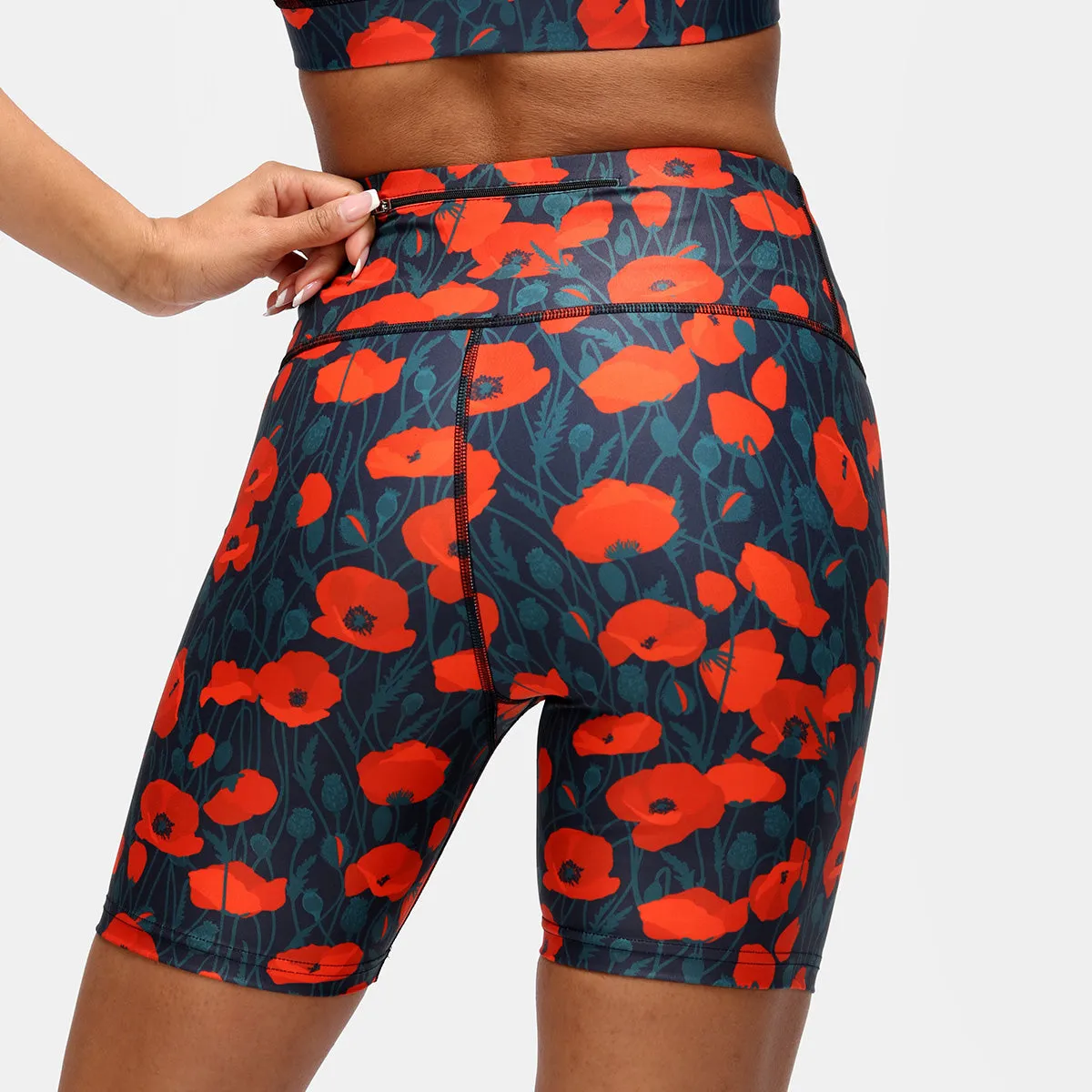 Poppy Field Running Shorts