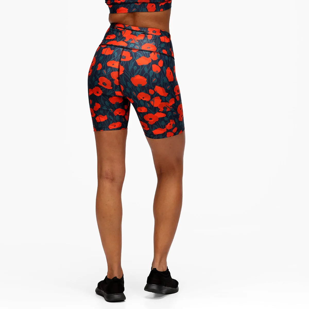 Poppy Field Running Shorts