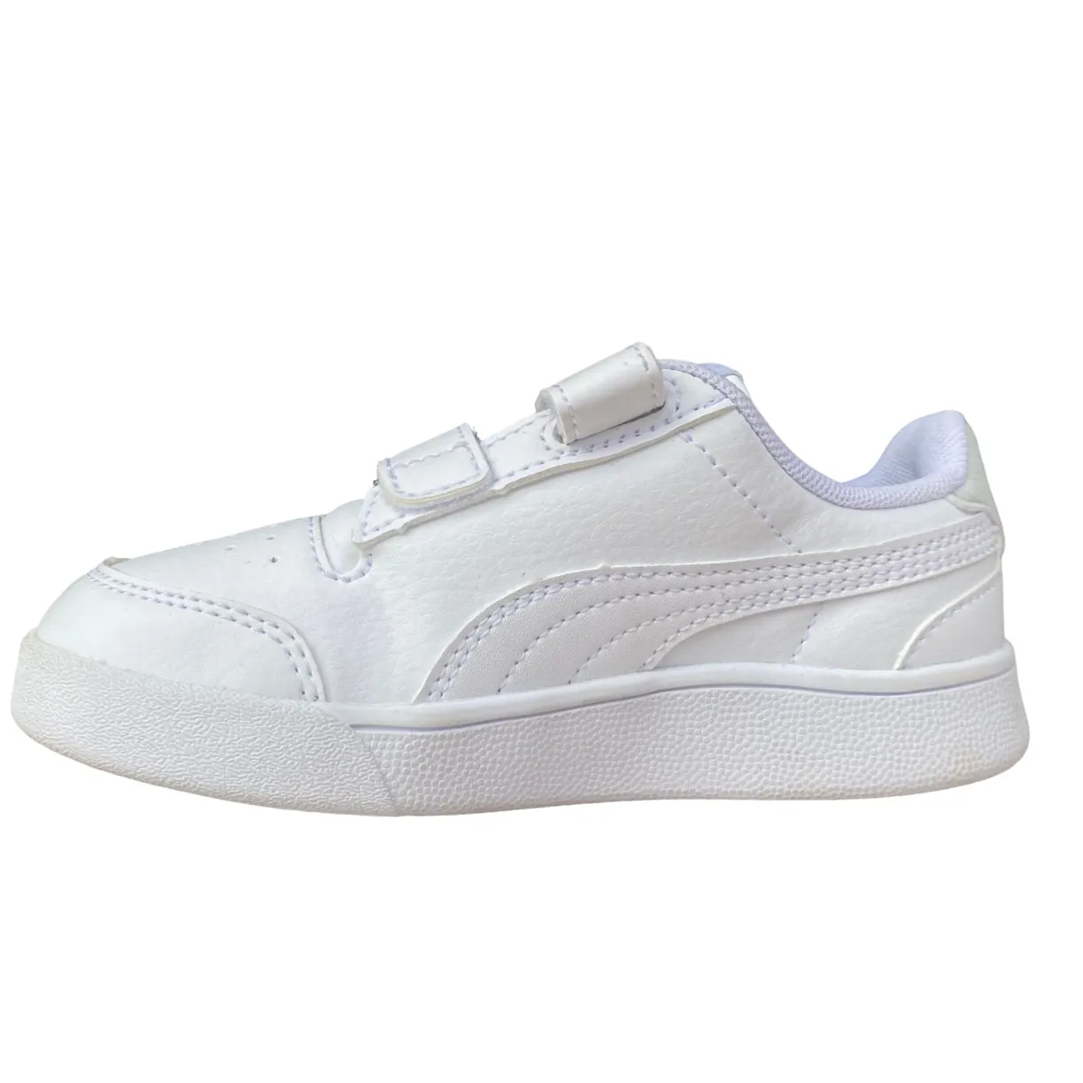 Puma unisex boy's sneakers Shuffle V Ps 375689 01 white