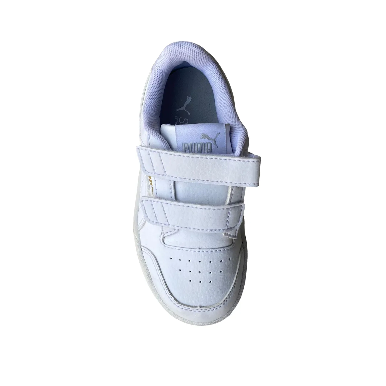 Puma unisex boy's sneakers Shuffle V Ps 375689 01 white