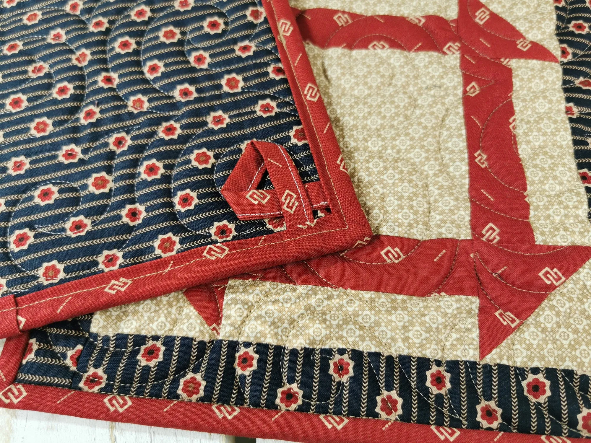 Quilted Potholders, set of two