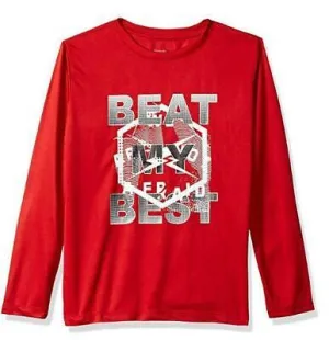 Reebok Little Boys' Long Sleeve Tee, 2029-Haute Red, 5