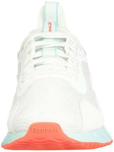 Reebok Women's Zig Dynamica Running Shoe, White/Neon Mint/Digital Glow, 6.5