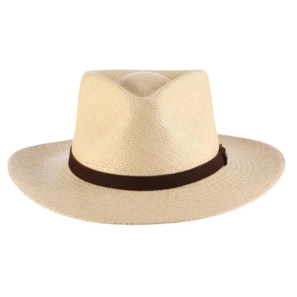 Scala Albuquerque - Genuine Panama Straw Fedora Hat