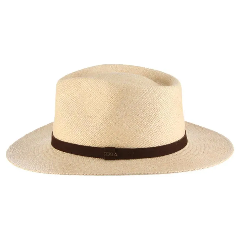 Scala Albuquerque - Genuine Panama Straw Fedora Hat