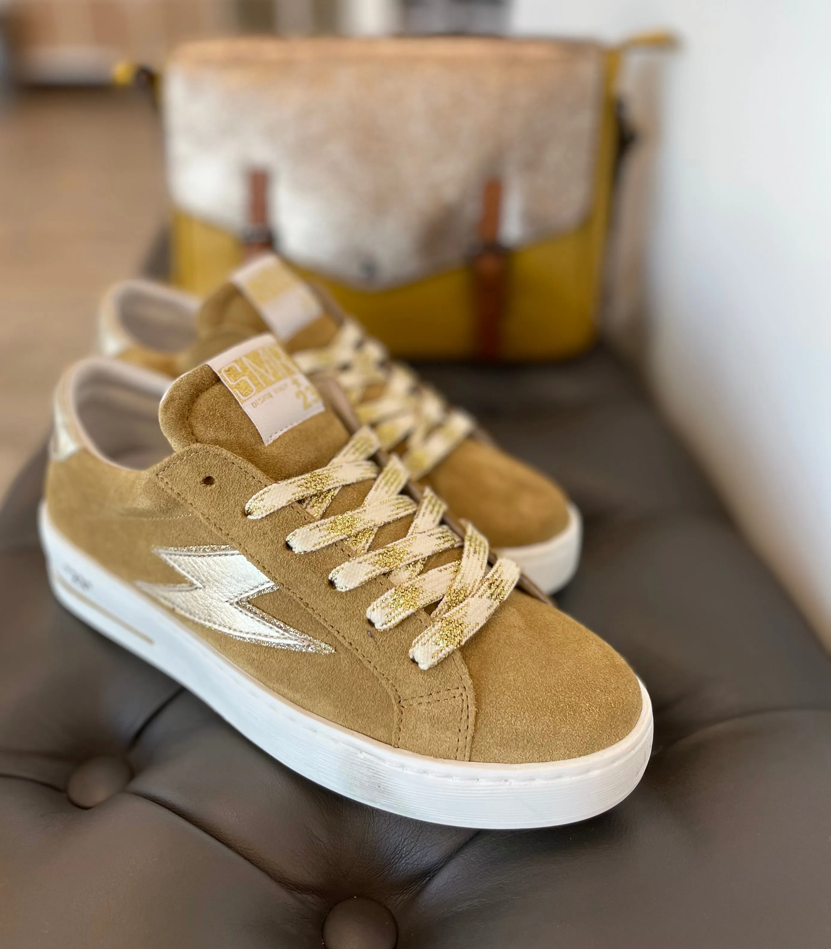 SMR Semerdjian MAYA Camel Sneakers Baskets adulte