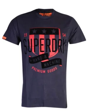 Superdry ByHand And Machine Trackster Sprint Navyblue T-shirt