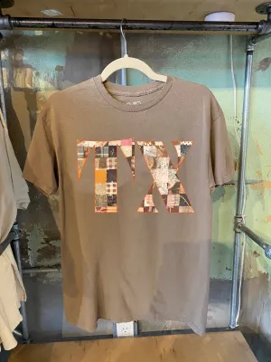 Texas Quilt Brown Thrifted Tee