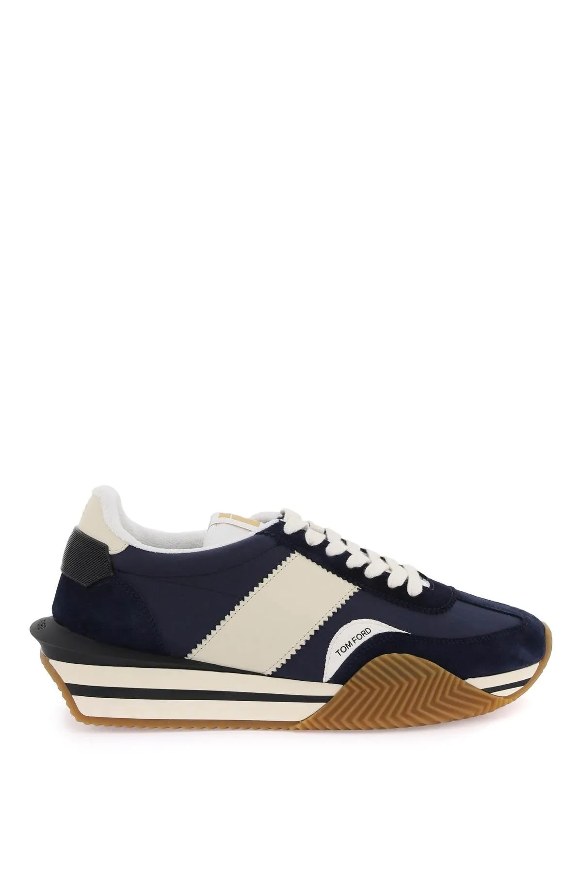 Tom ford techno canvas and suede 'james' sneakers