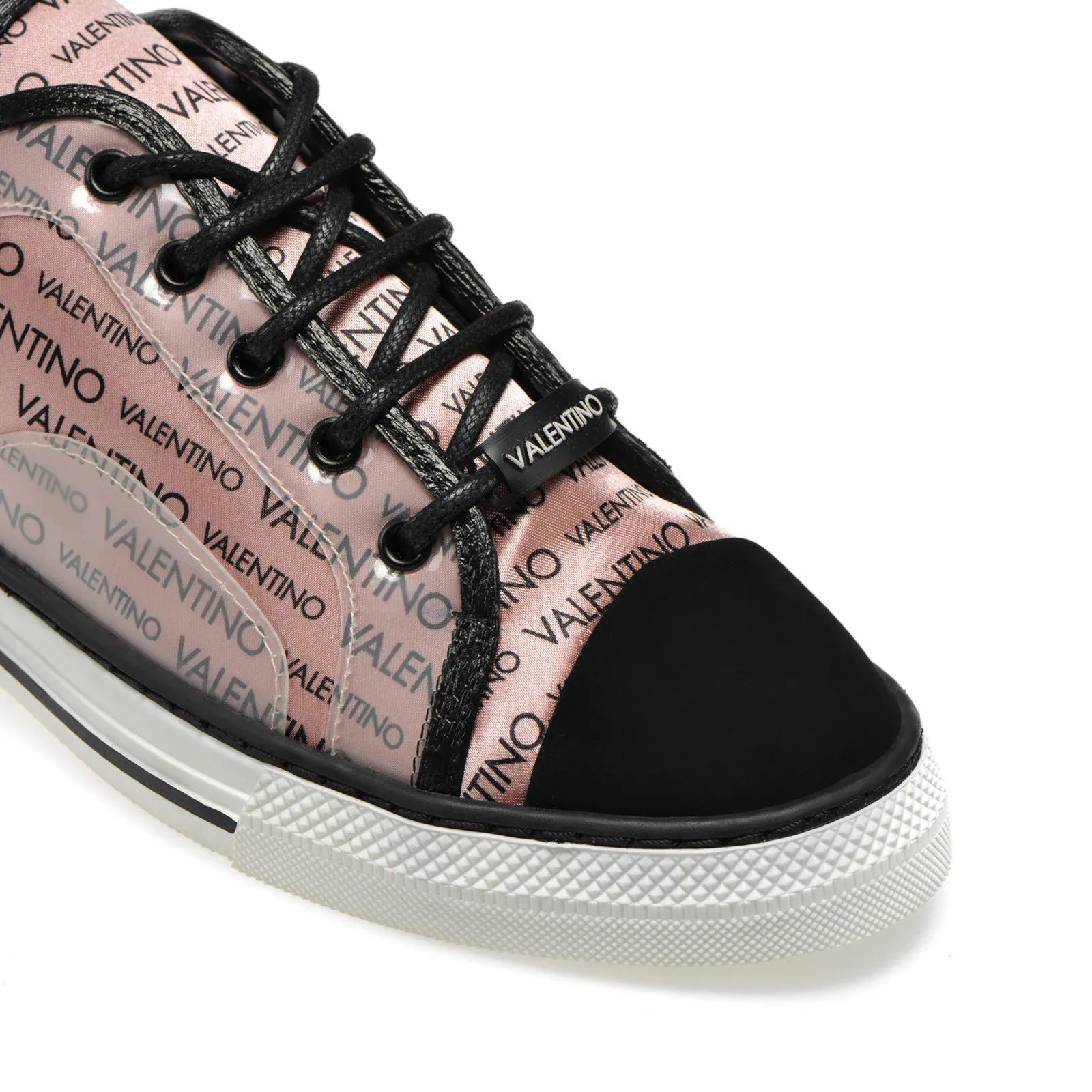 VALENTINO Flat Sneaker in pink fabric