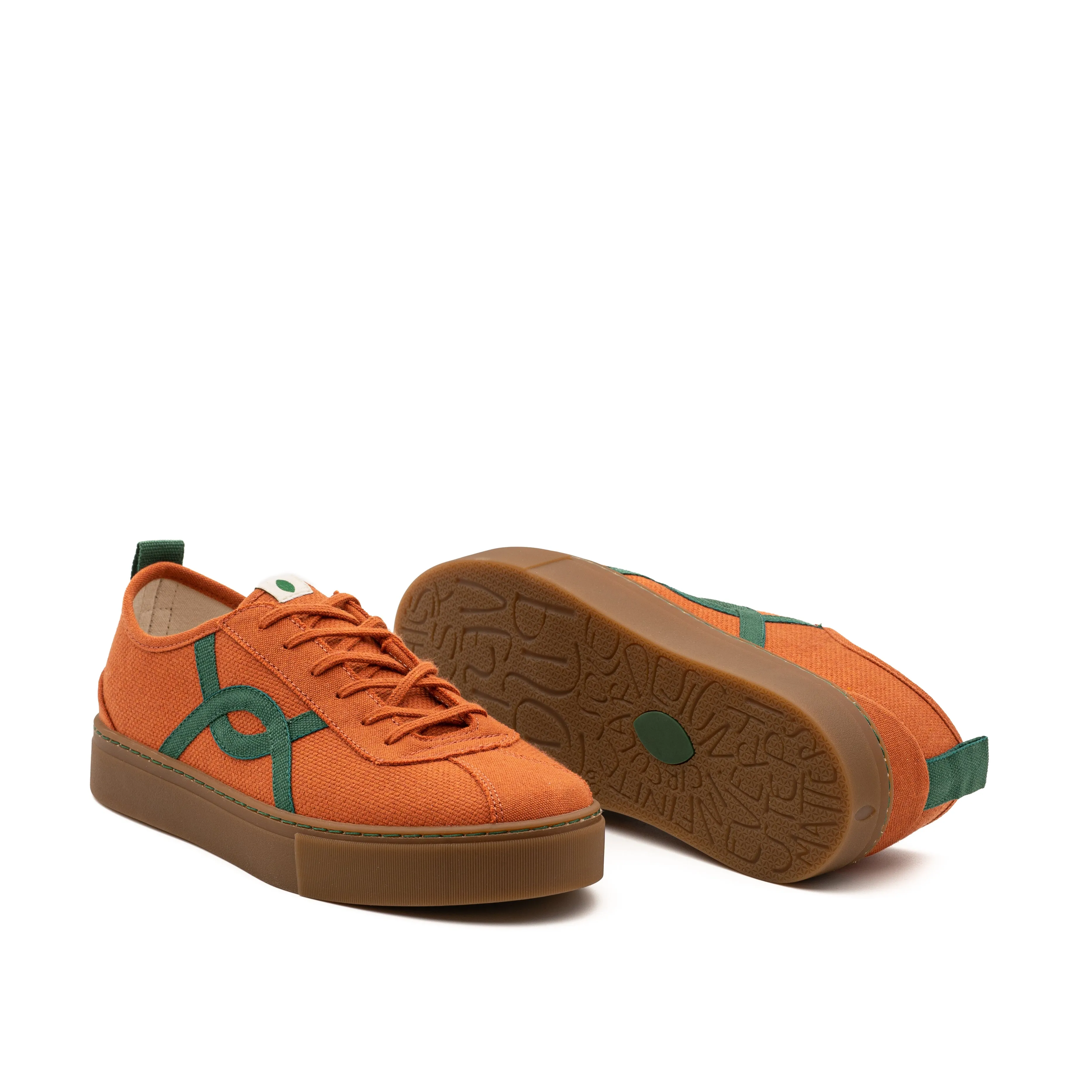 Vegan sneaker orange KAF005