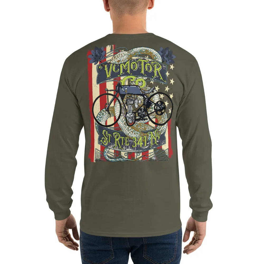 Vintage Bike Tattoo LS Motorcycle Shirt