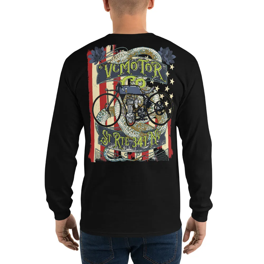 Vintage Bike Tattoo LS Motorcycle Shirt